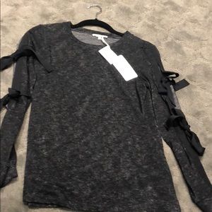 NWT ribbon lined Long sleeve , PLEIONE Nordstrom